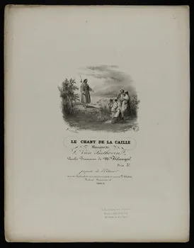 estampe LE CHANT DE LA CAILLE 1951.65.265 Photo