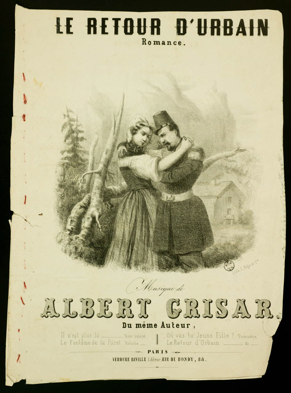 estampe LE RETOUR D'URBAIN  Romance. 1951.65.270 Photo