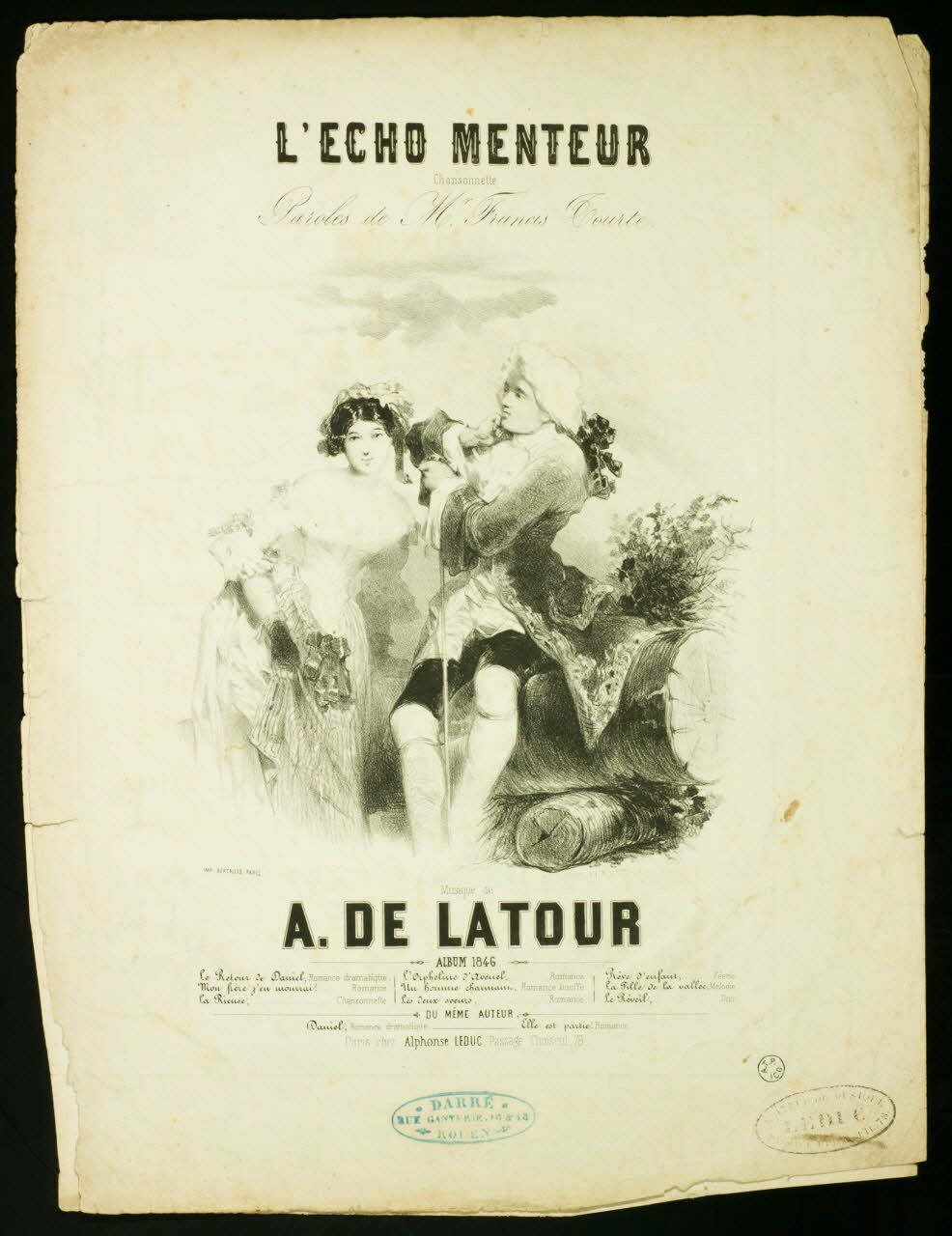 estampe L'ECHO MENTEUR  Chansonnette 1951.65.278 Photo