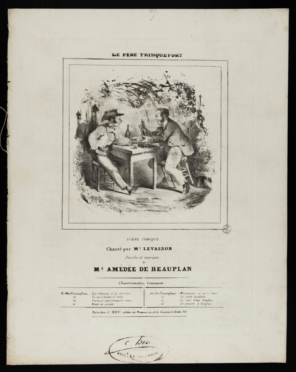 estampe LE PERE TRINQUEFORT 1951.65.29 Photo