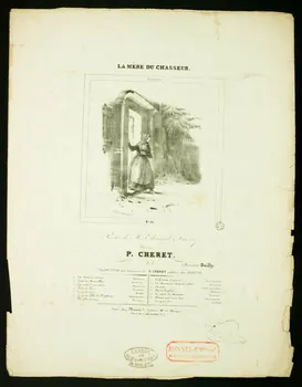 estampe LA MERE DU CHASSEUR.  Romance. 1951.65.290  Photo