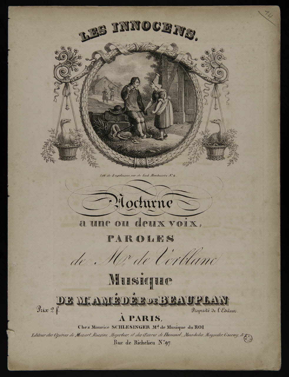 estampe LES INNOCENS. 1951.65.293 Photo