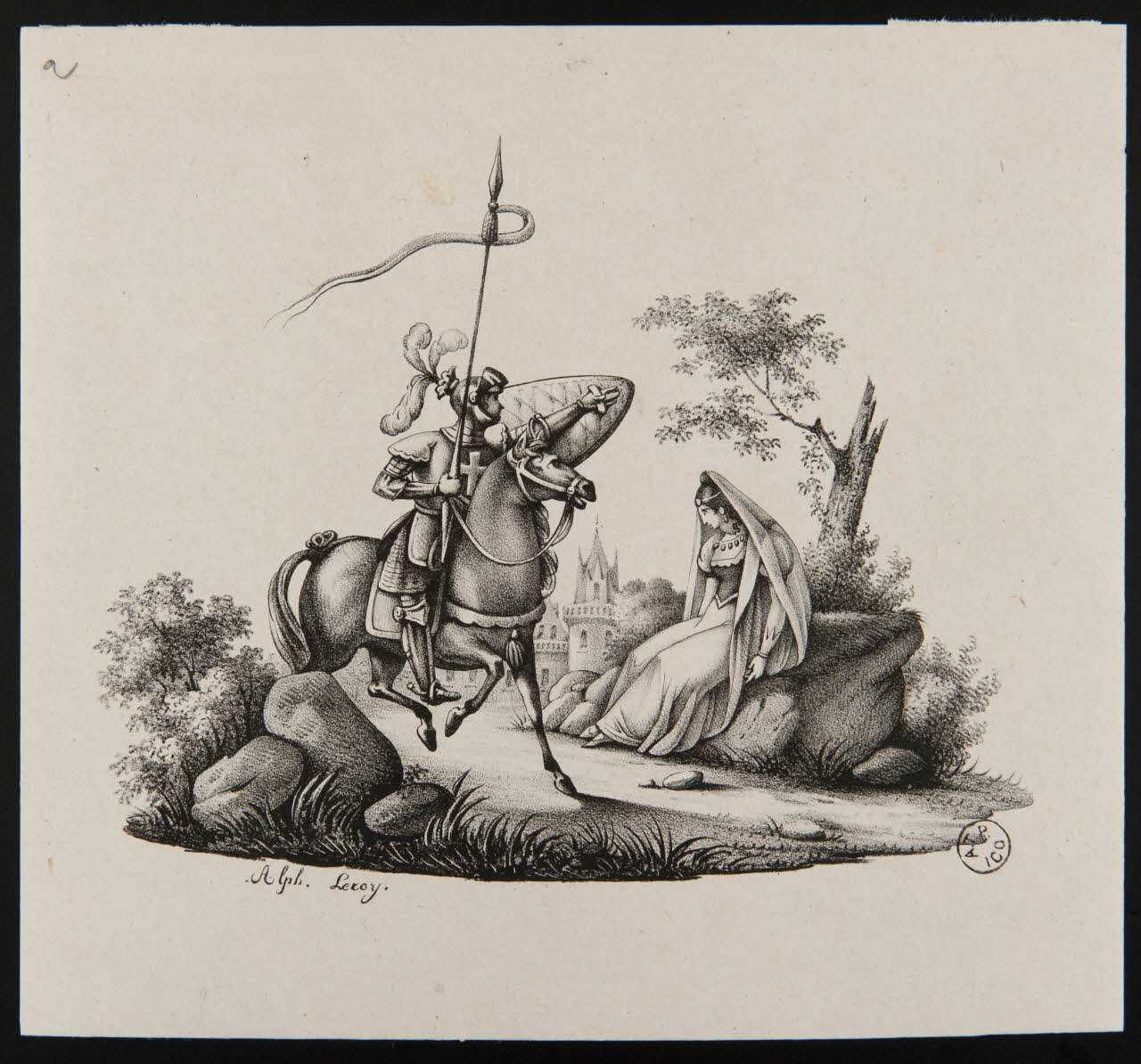 estampe Le départ du chevalier 1951.65.300 Photo