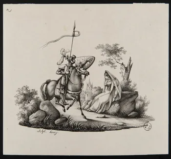 estampe Le départ du chevalier 1951.65.300 Photo