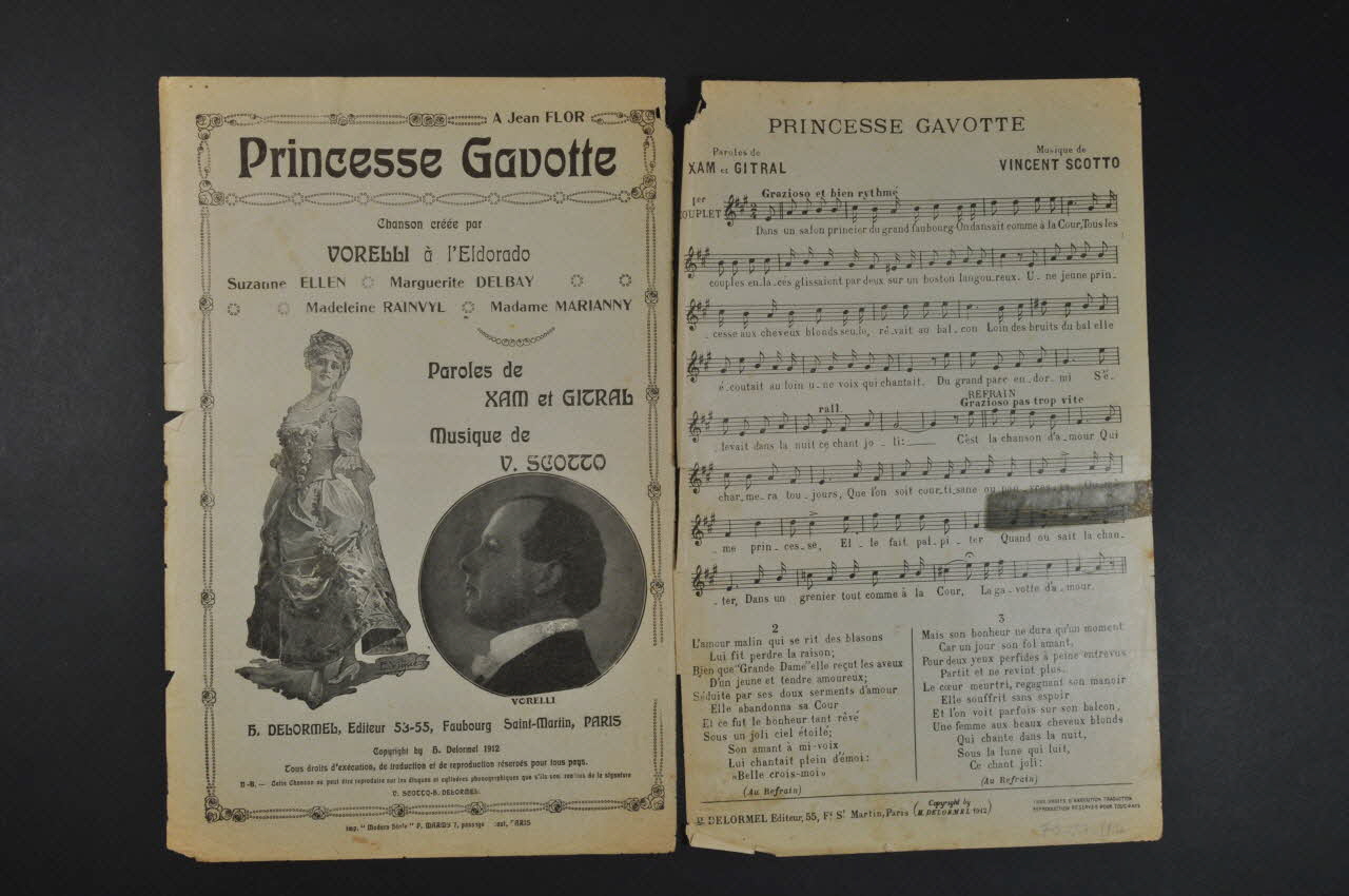 partition de musique petit format 1970.139.114 Photo Mucem