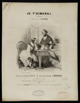estampe JE T'AIMERAI. 1951.65.36  Photo