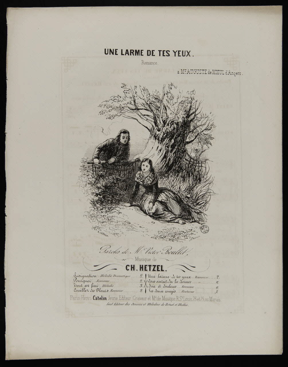 estampe UNE LARME DE TES YEUX. 1951.65.47 Photo