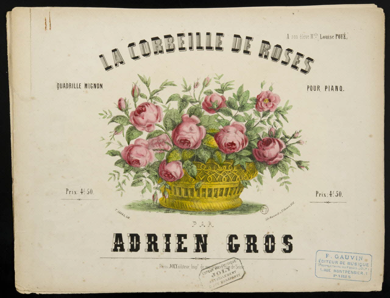 estampe LA CORBEILLE DE ROSES 1951.65.69 Photo