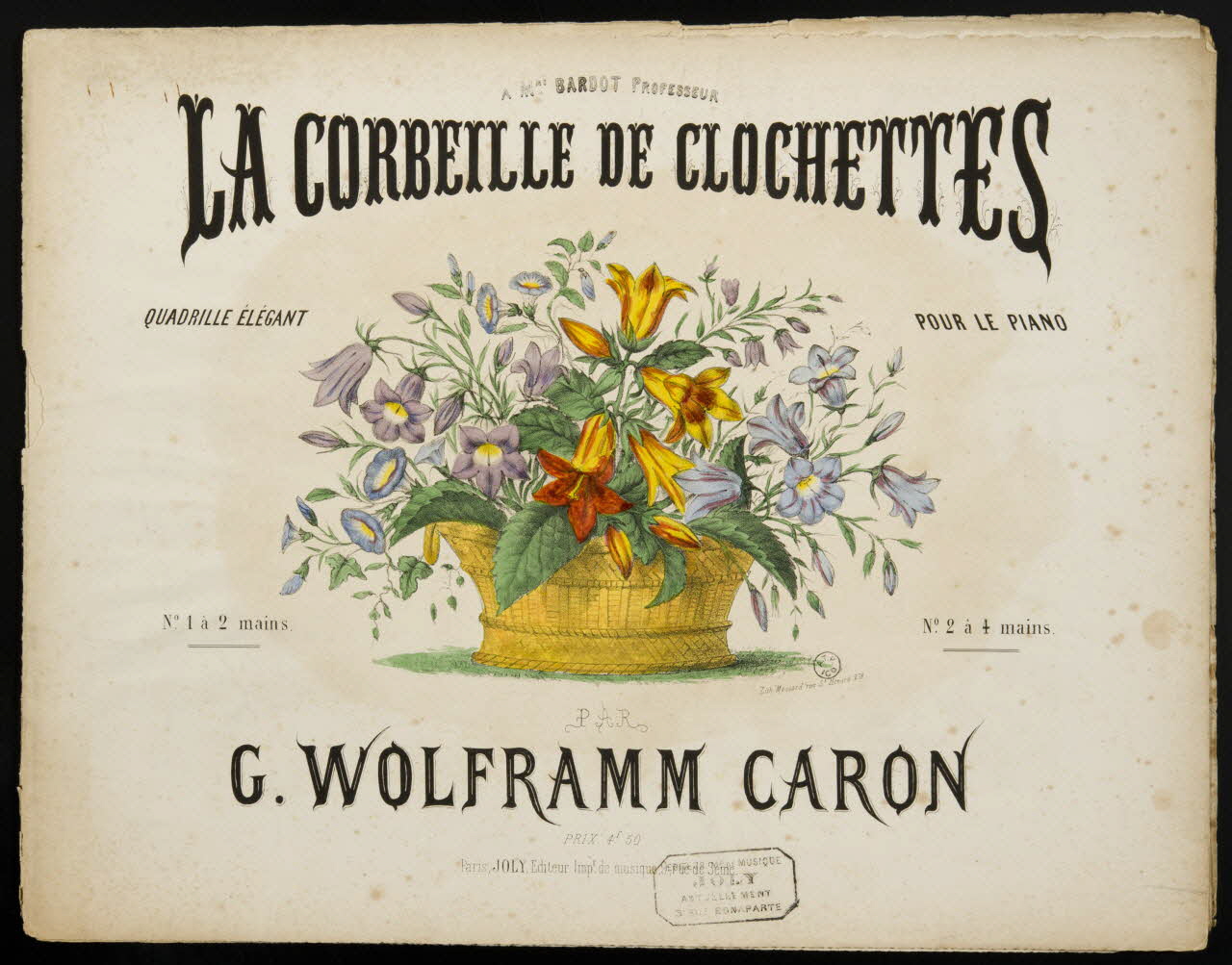 estampe LA CORBEILLE DE CLOCHETTES 1951.65.71 Photo