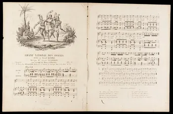estampe CHANT NATIONAL DES OSAGES. 1951.65.86 Photo