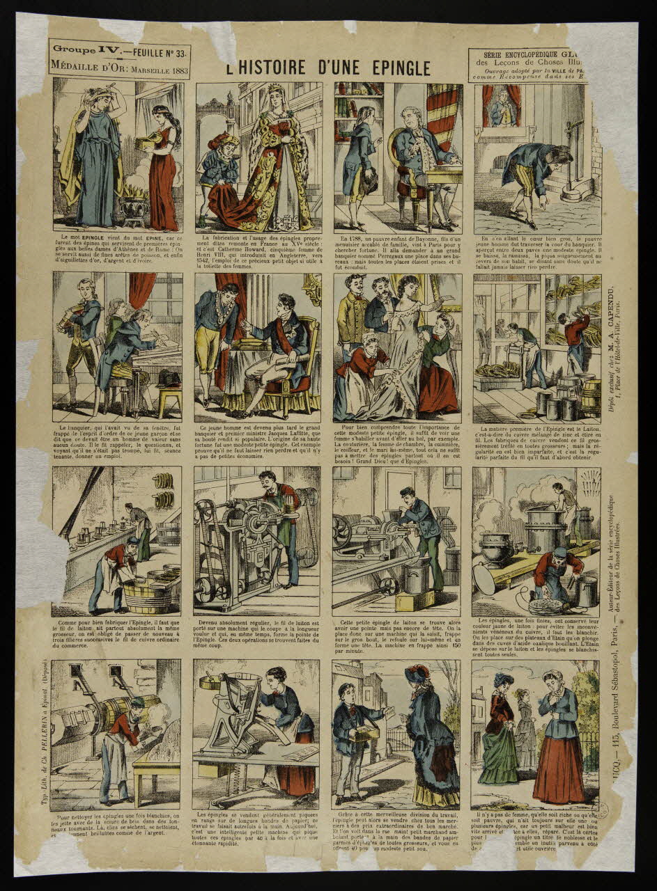 estampe L'HISTOIRE D'UNE EPINGLE 1951.67.1 Photo