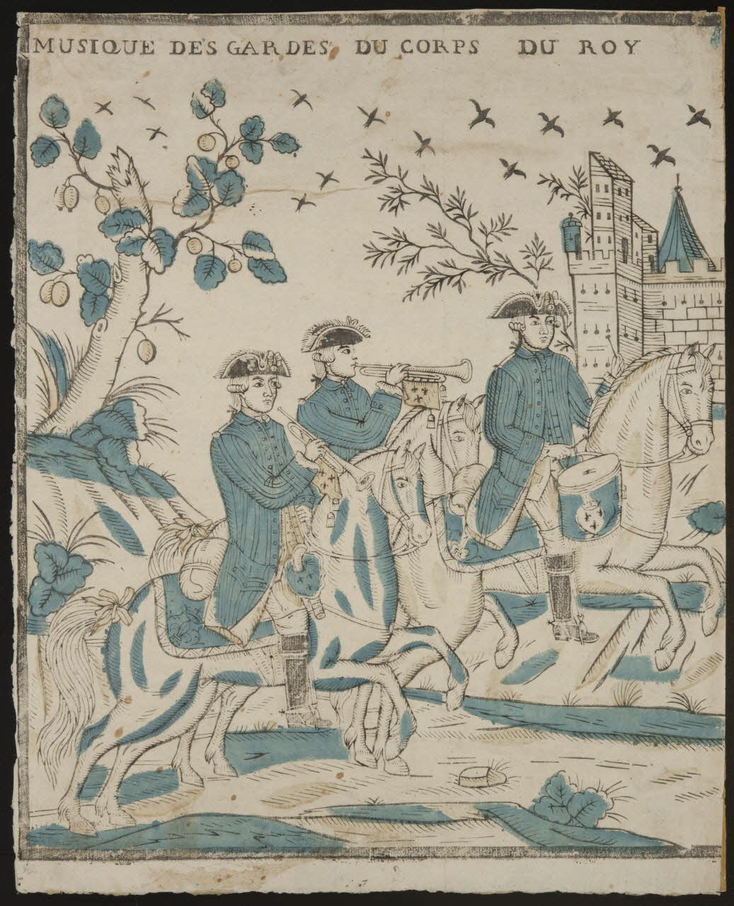 estampe MUSIQUE DES GARDES DU CORPS DU ROY 1951.70.6.3 Photo