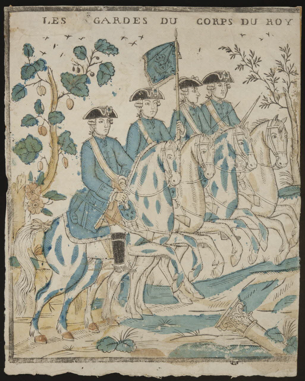 estampe LES GARDES DU CORPS DU ROY 1951.70.6.4 Photo