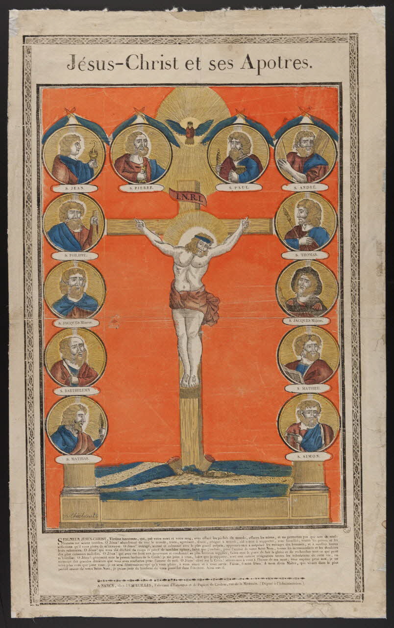 estampe Jésus-Christ et ses Apotres. 1951.72.37 Photo