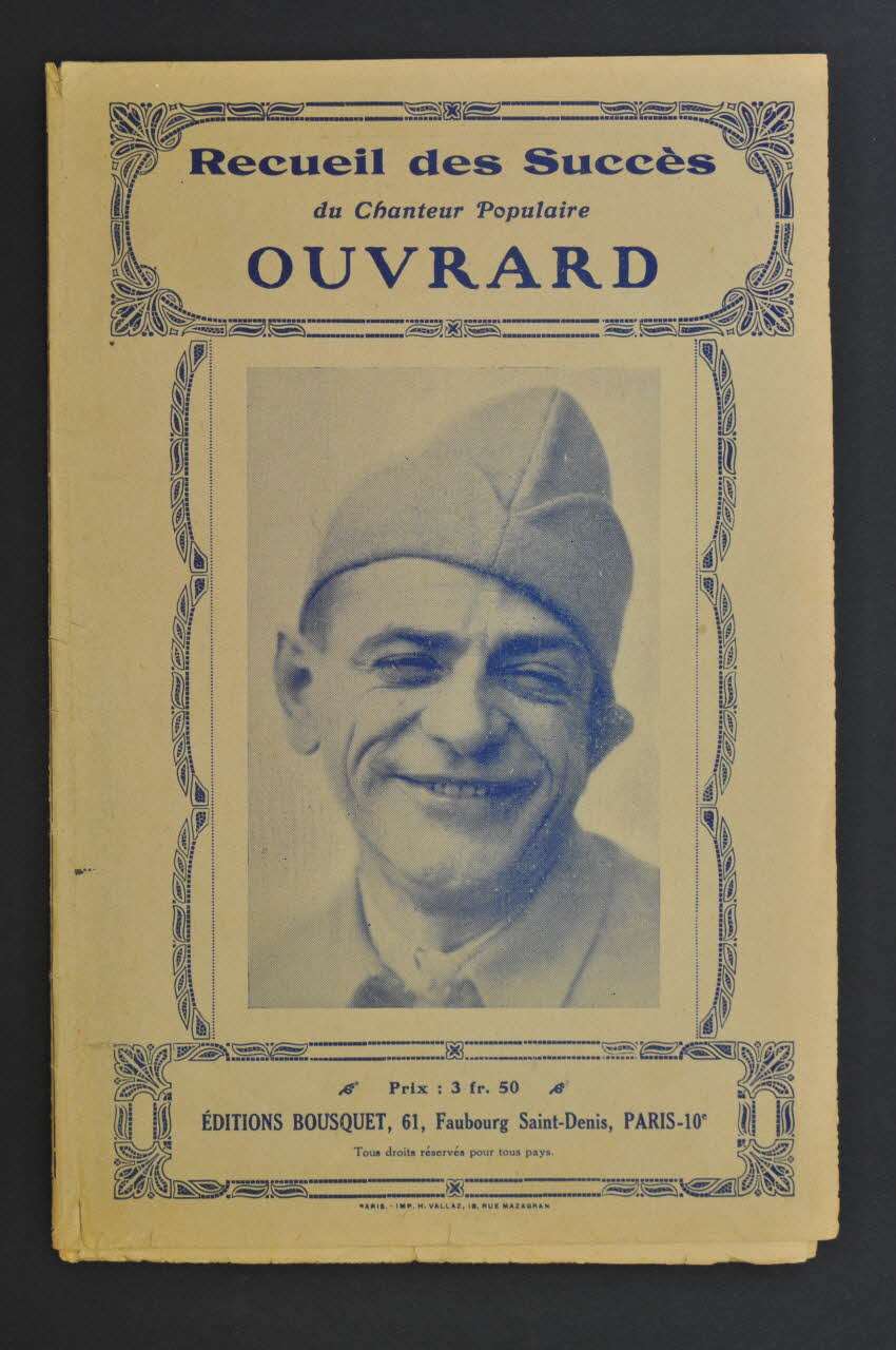 chanson petit format 1968.111.36 Photo Mucem