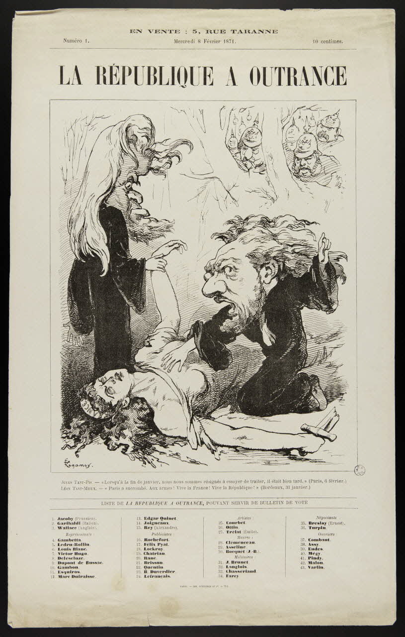 estampe LA REPUBLIQUE A OUTRANCE 1951.79.44 Photo