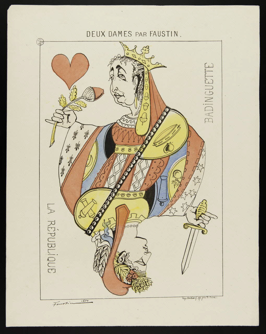estampe DEUX DAMES PAR FAUSTIN. 1951.79.46 Photo
