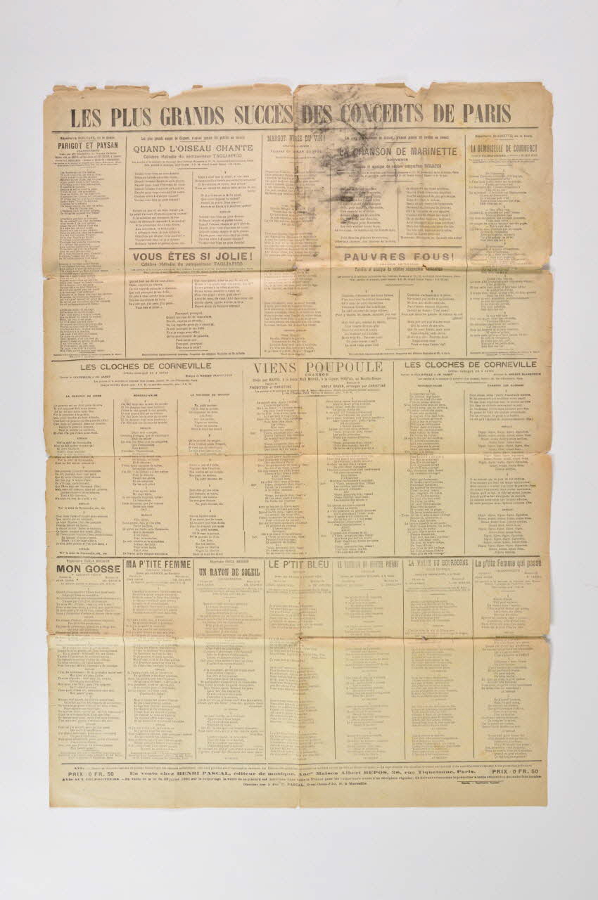recueil Paris- Revue des Concerts 1970.139.118.1-27 Photo Mucem