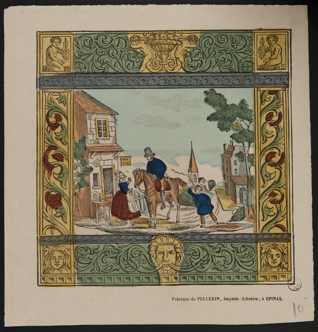 estampe L'arrivée au village 1952.100.2 Photo