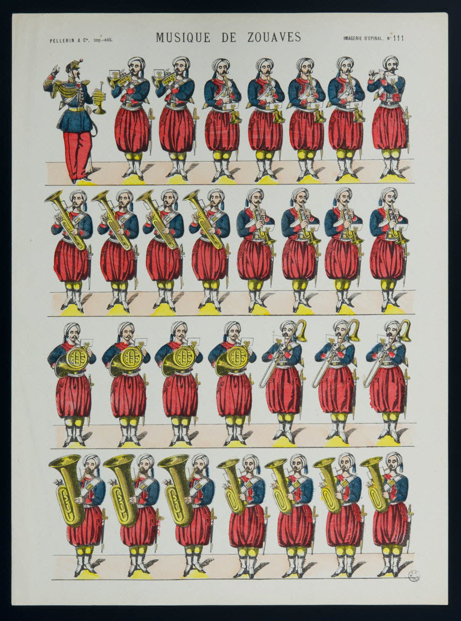 estampe MUSIQUE DE ZOUAVES 1952.106.19 Photo
