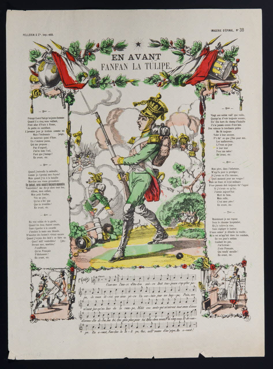 estampe EN AVANT  FANFAN LA TULIPE. 1952.106.2 Photo
