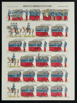 estampe DEFILE D'UN REGIMENT D'INFANTERIE. 1952.106.20 Photo