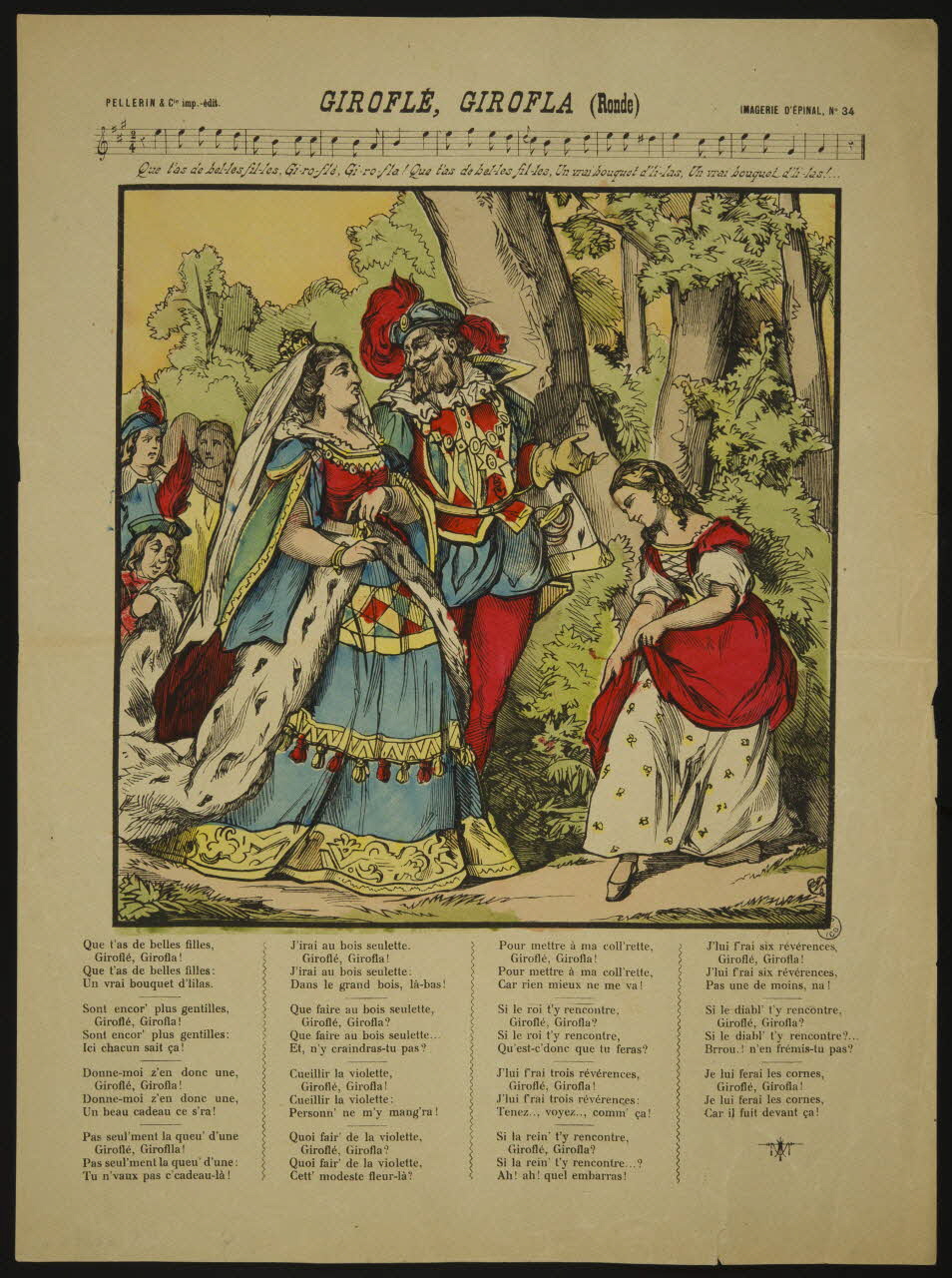 estampe GIROFLE, GIROFLA (Ronde) 1952.106.6 Photo