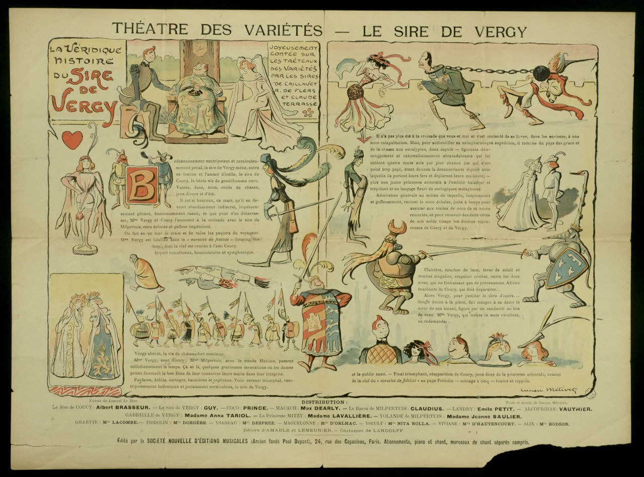 estampe THEATRE DES VARIETES - LE SIRE DE VERGY 1952.106.72 Photo