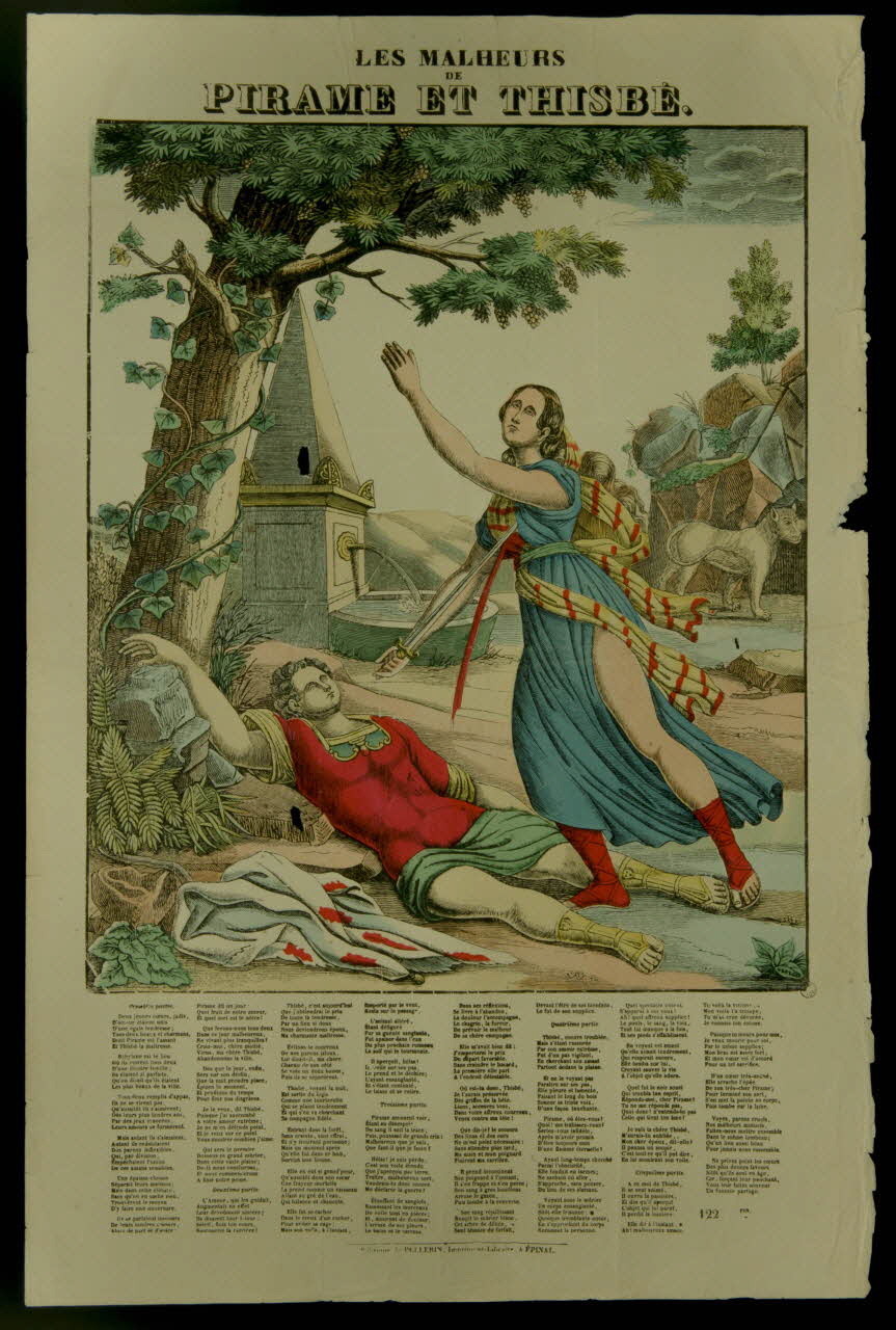 estampe LES MALHEURS  DE  PIRAME ET THISBE. 1952.106.77 Photo