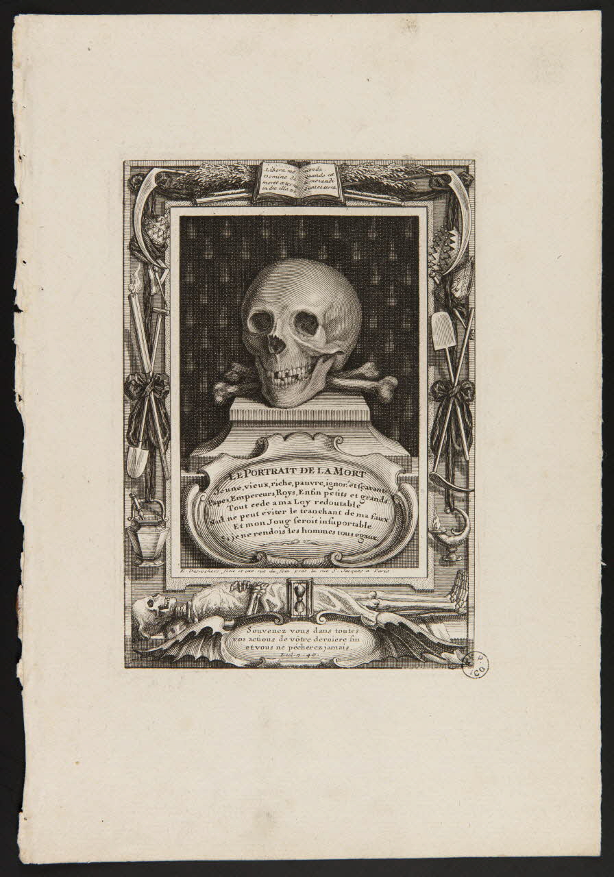 estampe LE PORTRAIT DE LA MORT 1952.120.8 Photo