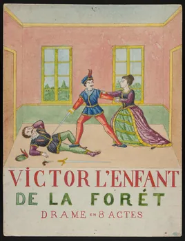 affiche de théâtre de marionnettes VICTOR L'ENFANT  DE LA FORET  DRAME EN 8 ACTES 1952.38.64  Photo