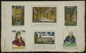 imagerie ancienne Vues d'architectures et portraits 1952.39.109 Photo