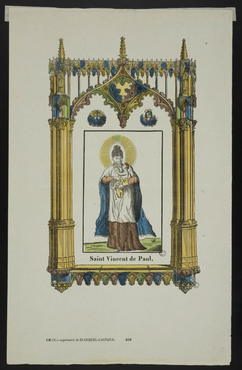 estampe Saint Vincent de Paul. 1952.39.110 Photo