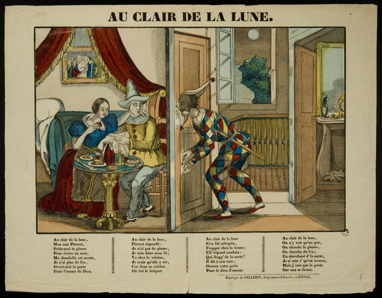 estampe AU CLAIR DE LA LUNE. 1952.39.126 Photo
