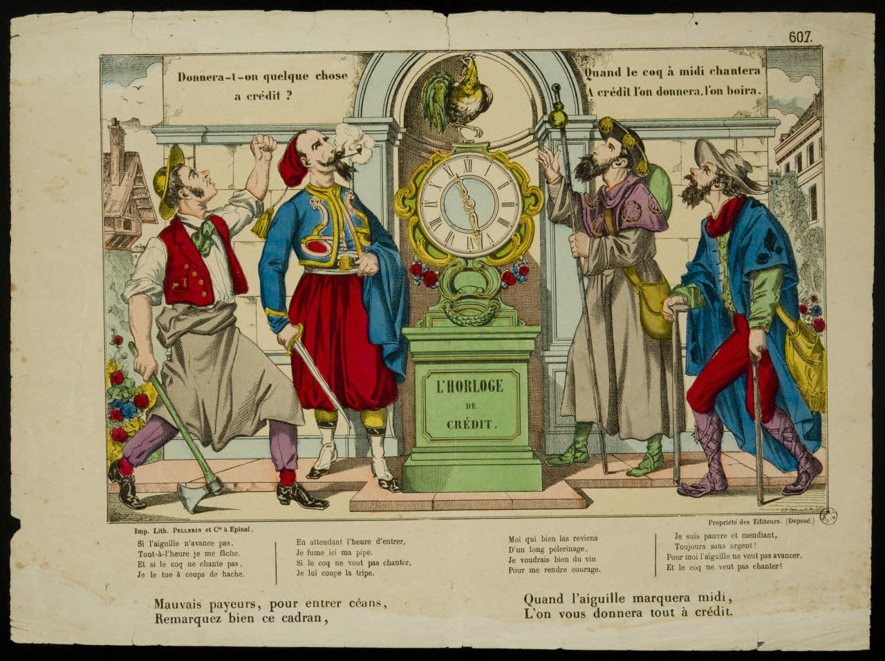 estampe L'HORLOGE  DE  CREDIT. 1952.39.135 Photo