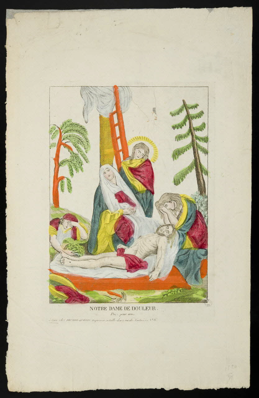 Jean-François Picard ; Marie-Françoise Guérin imagerie ancienne NOTRE DAME DE DOULEUR.  Priez pour nous. Caen 1809-1831 1952.39.161 Photo