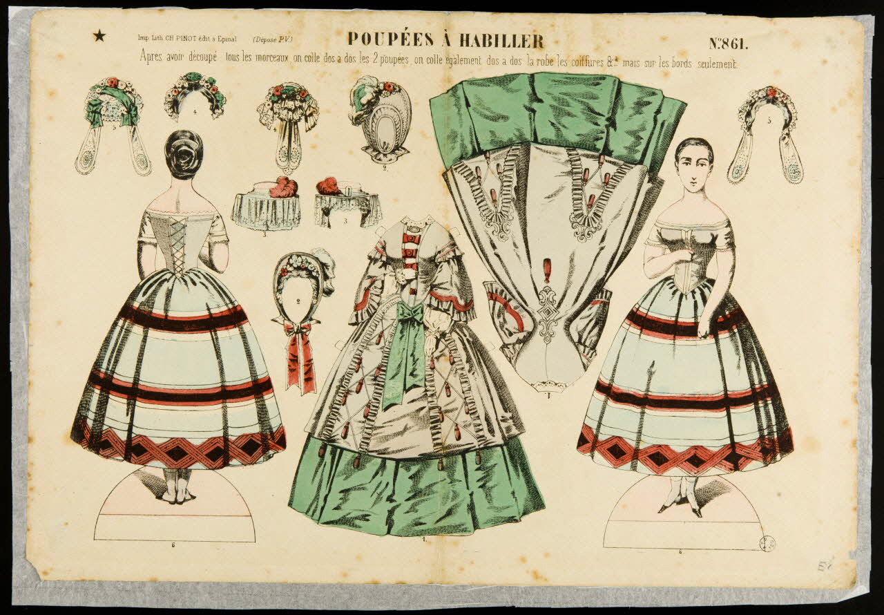 estampe POUPEES A HABILLER 1952.39.175 Photo