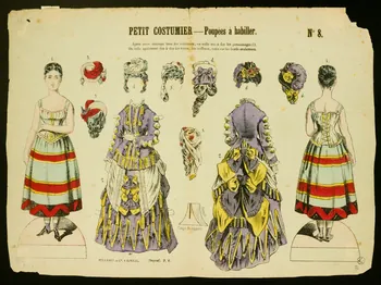 estampe PETIT COSTUMIER - Poupées à habiller. 1952.39.181  Photo
