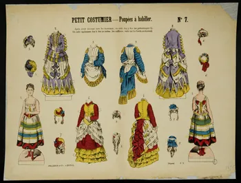 estampe PETIT COSTUMIER - Poupées à habiller. 1952.39.186  Photo