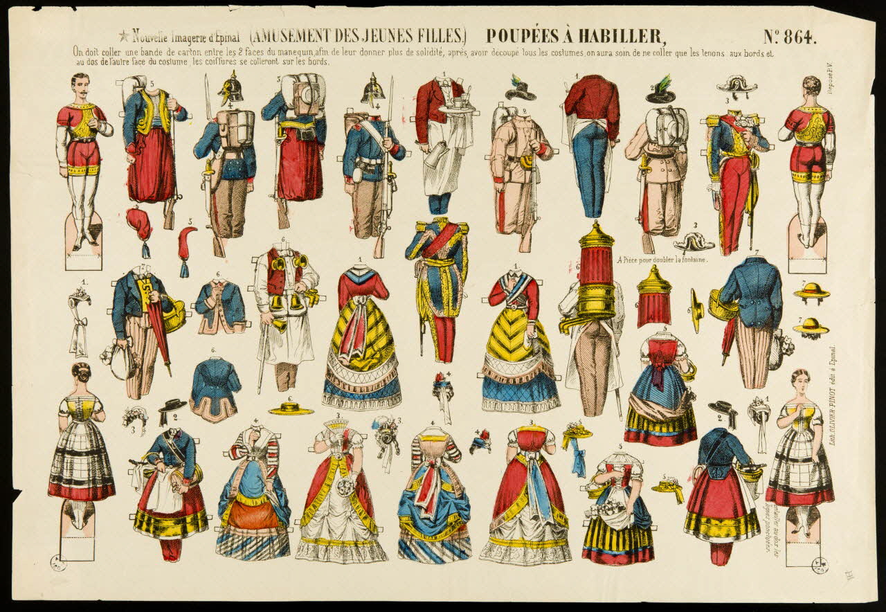 estampe POUPEES A HABILLER 1952.39.187 Photo