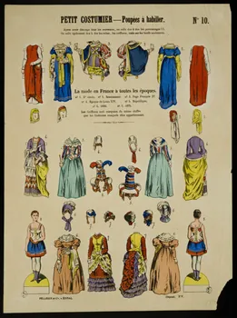 estampe PETIT COSTUMIER - Poupées à habiller. 1952.39.188  Photo
