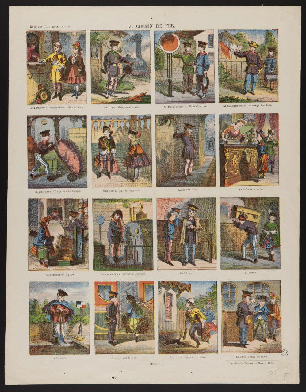 estampe LE CHEMIN DE FER. 1952.39.196 Photo