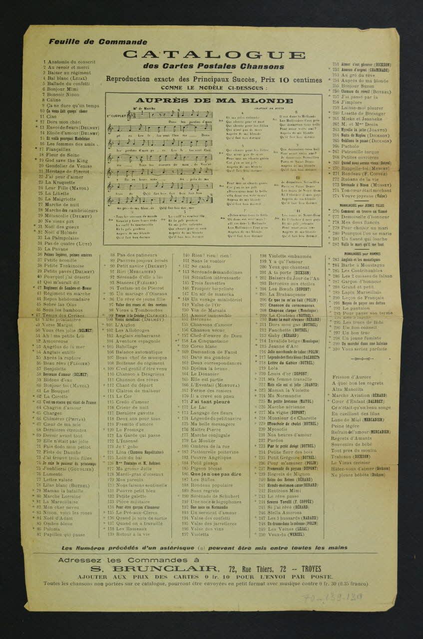 catalogue commercial petit format 1970.139.130 Photo Mucem