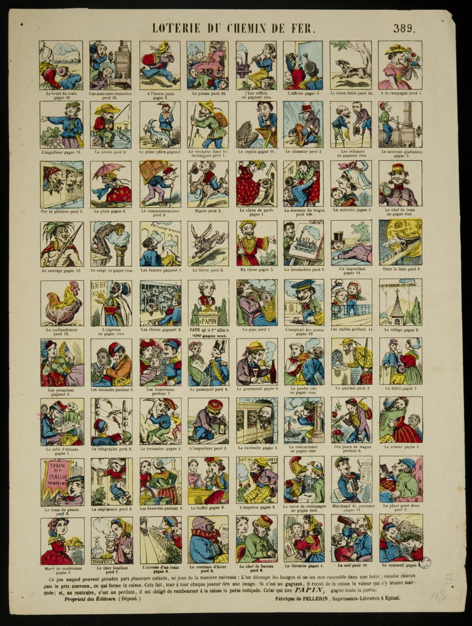 estampe LOTERIE DU CHEMIN DE FER. 1952.39.202 Photo