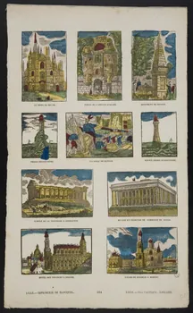 Jean-Baptiste Castiaux ; Simon-François Blocquel imagerie ancienne Vues d'architectures Lille 1809-1837 1952.39.206 Photo