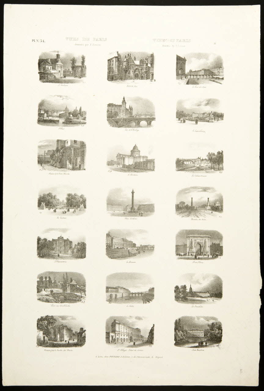 planche (3x7) VUES DE PARIS 1952.39.223 Photo