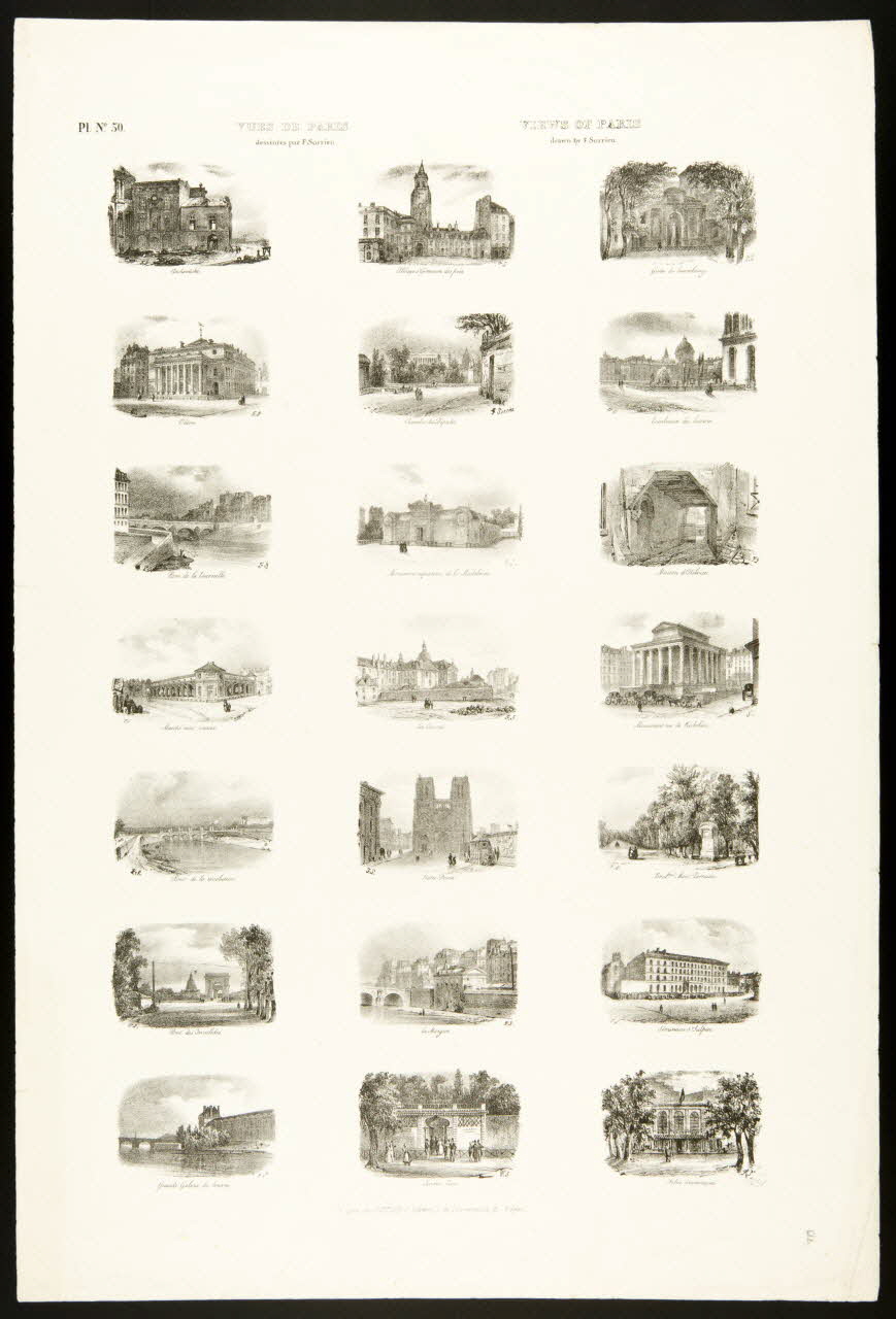 planche (3x7) VUES DE PARIS 1952.39.224 Photo