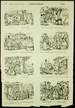 estampe SCENES DIVERSES. 1952.39.229 Photo