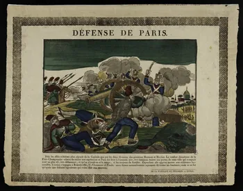 Pellerin imagerie ancienne DEFENSE DE PARIS. Lorraine, France 1837 1952.39.23 Photo