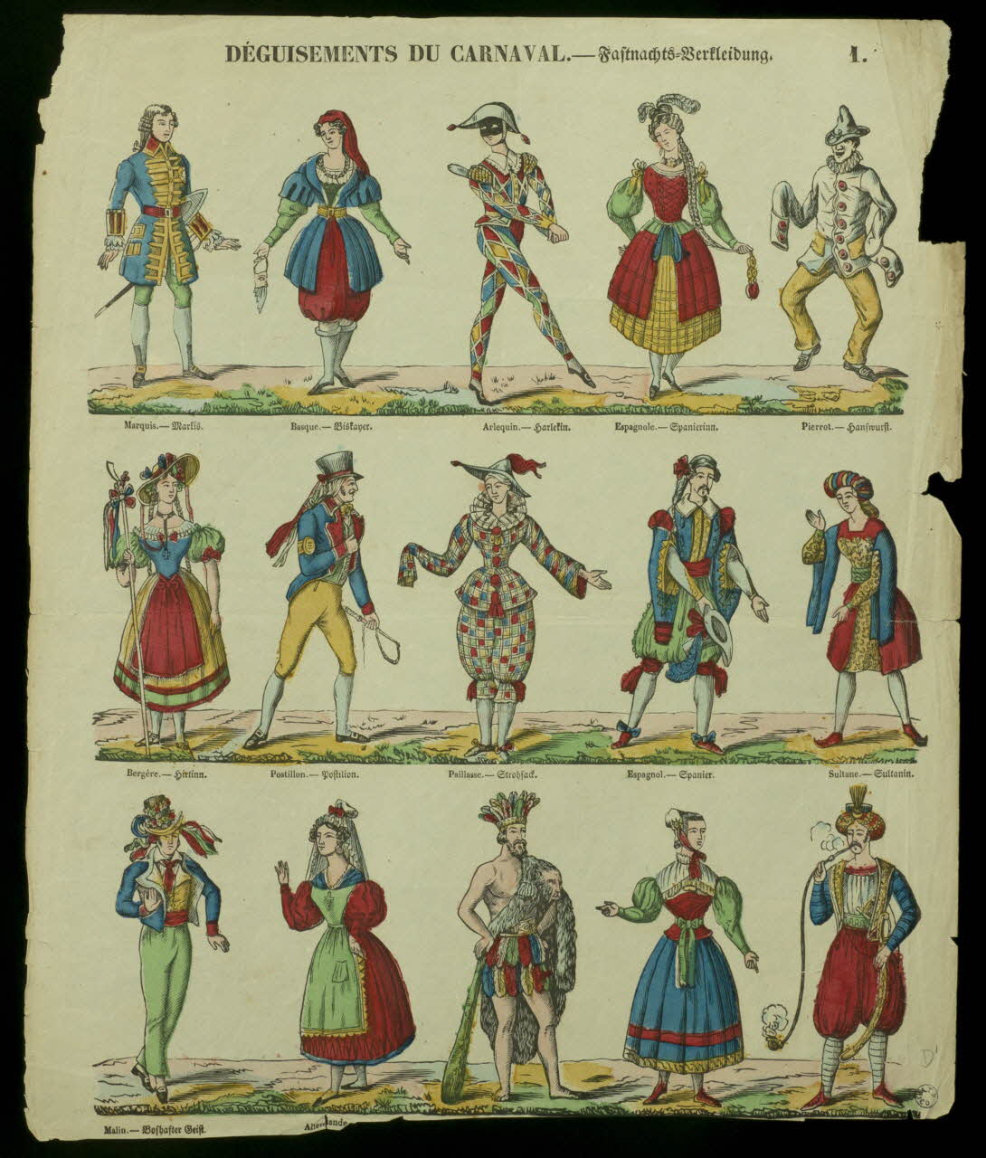 estampe DEGUISEMENT DU CARNAVAL 1952.39.246 Photo